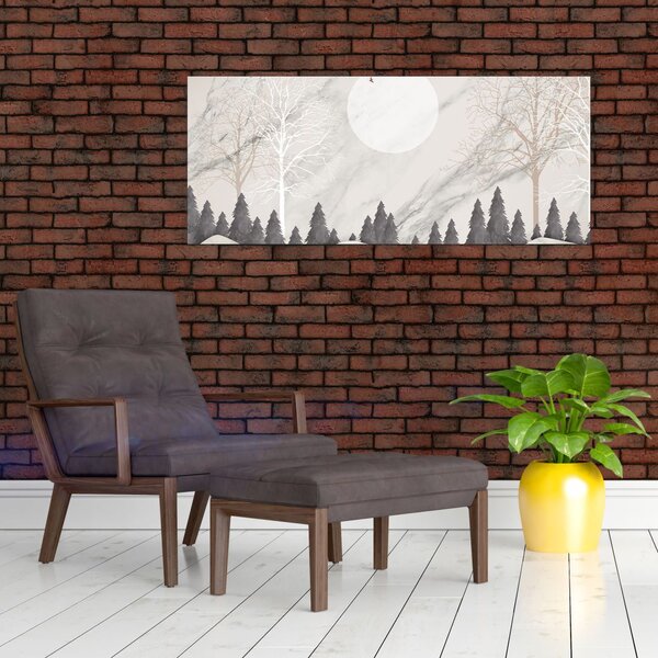 Slika - Zimski pejzaž (120x50 cm)