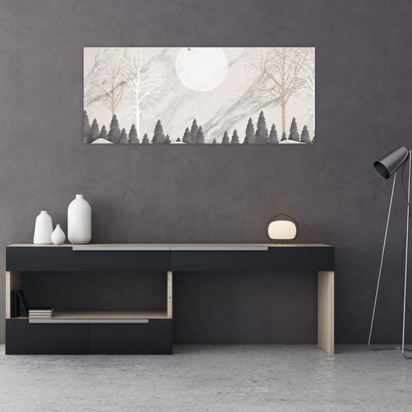 Slika - Zimski pejzaž (120x50 cm)