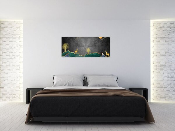 Slika - Planinski krajolik (120x50 cm)
