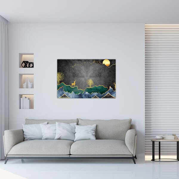 Slika - Planinski krajolik (90x60 cm)