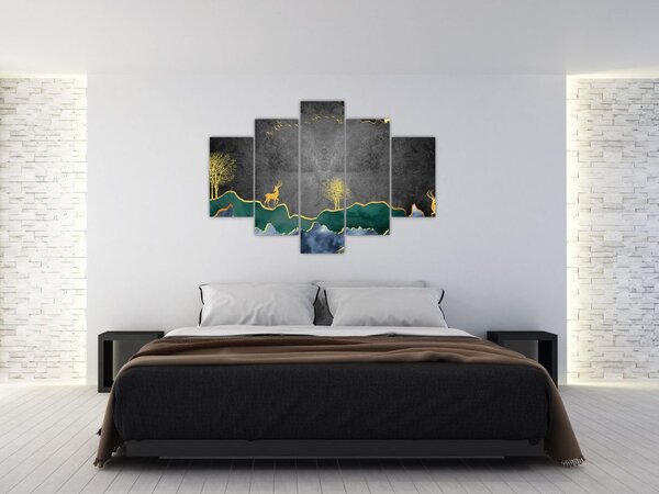 Slika - Planinski krajolik (150x105 cm)