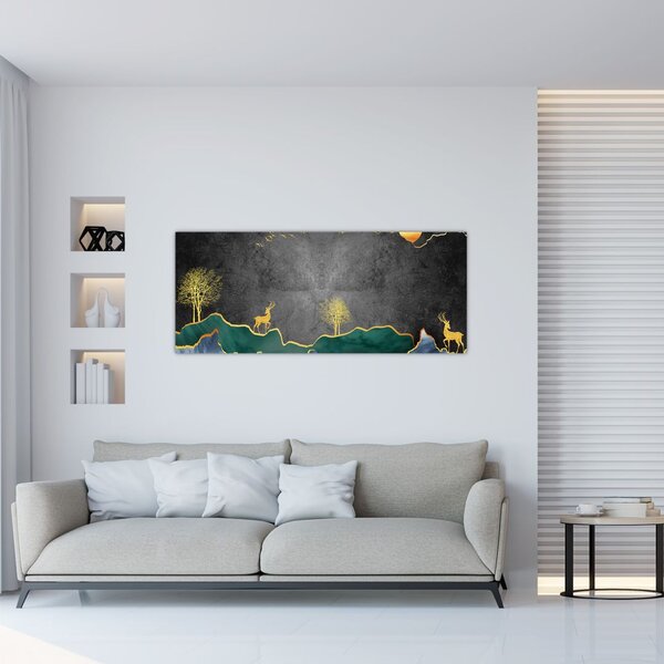 Slika - Planinski krajolik (120x50 cm)