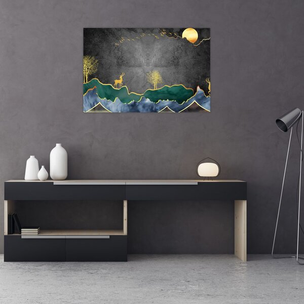 Slika - Planinski krajolik (90x60 cm)