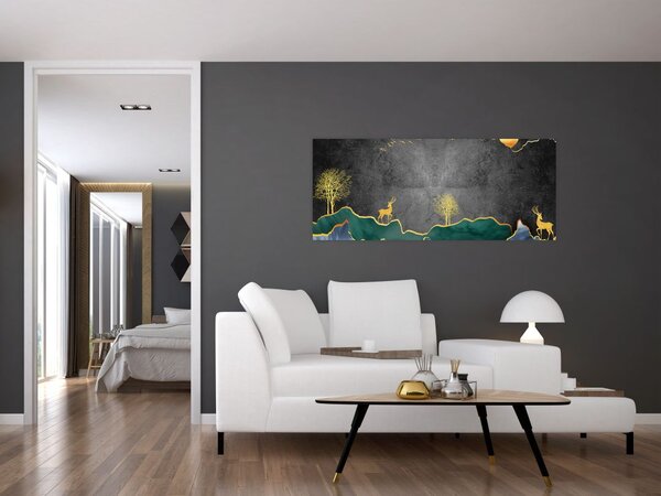 Slika - Planinski krajolik (120x50 cm)
