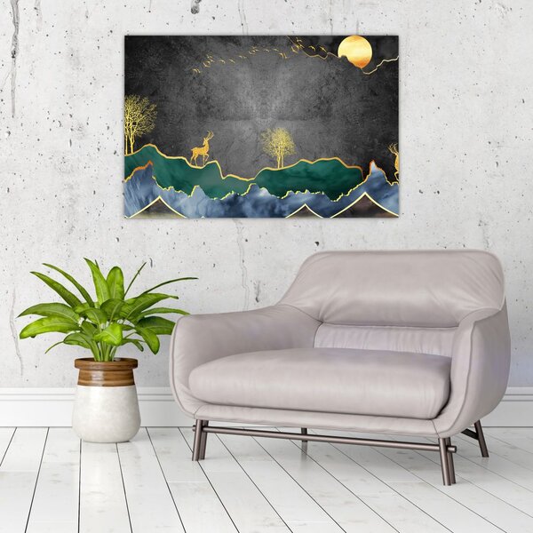 Slika - Planinski krajolik (90x60 cm)