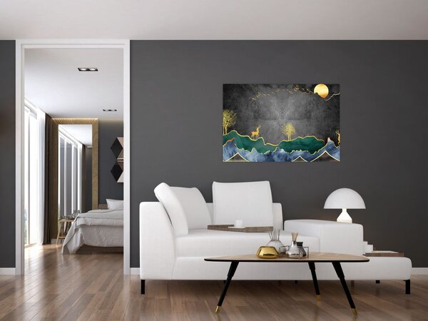 Slika - Planinski krajolik (90x60 cm)