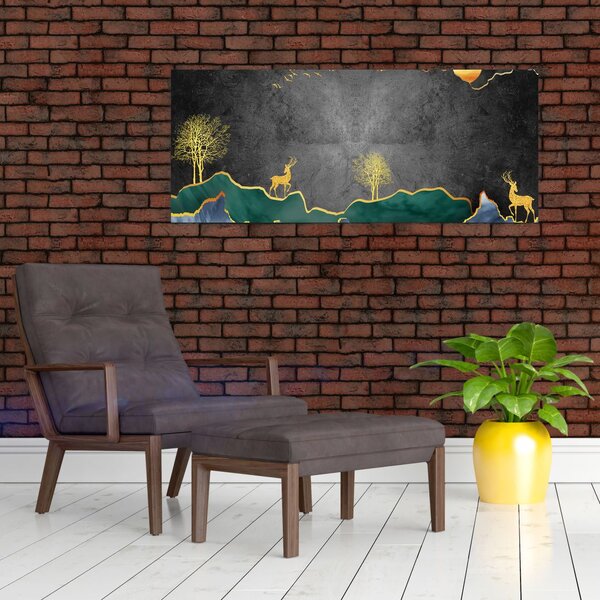 Slika - Planinski krajolik (120x50 cm)