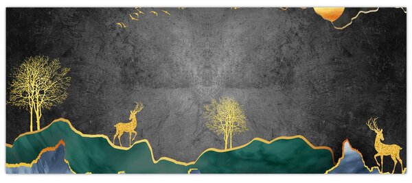 Slika - Planinski krajolik (120x50 cm)