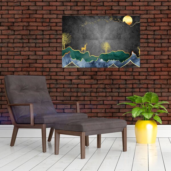 Slika - Planinski krajolik (90x60 cm)