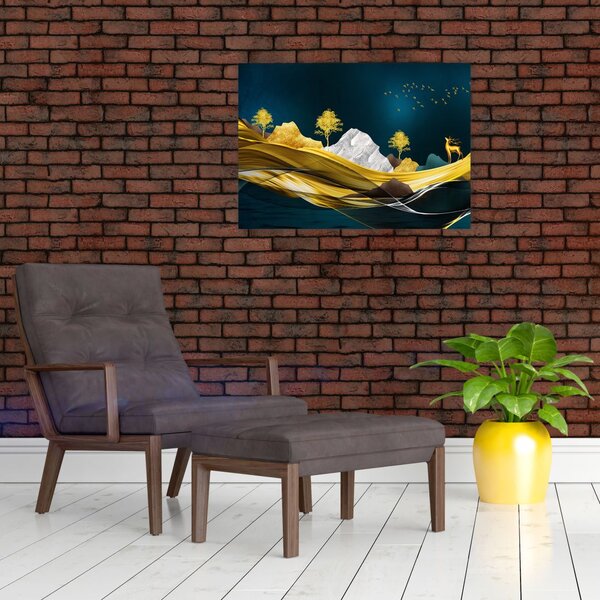 Slika - Jelen u prirodi (70x50 cm)