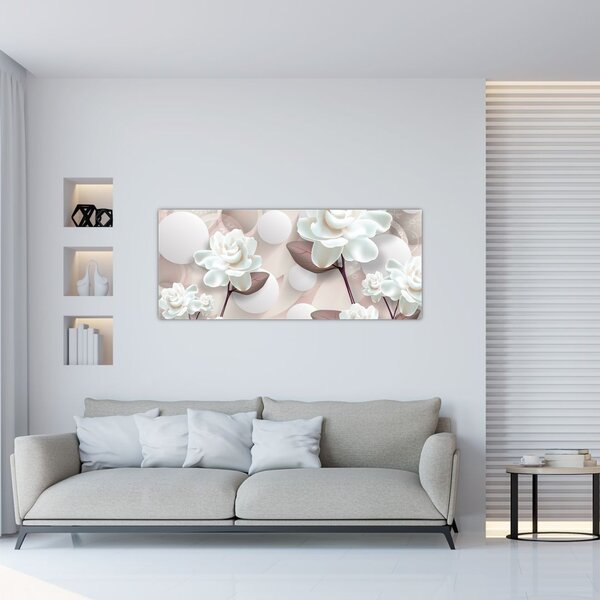 Slika - Cvjetovi ruža (120x50 cm)
