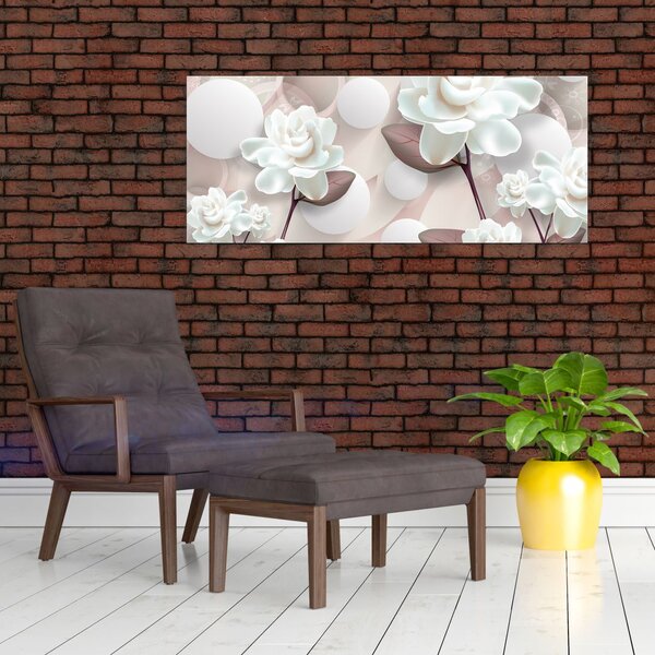 Slika - Cvjetovi ruža (120x50 cm)