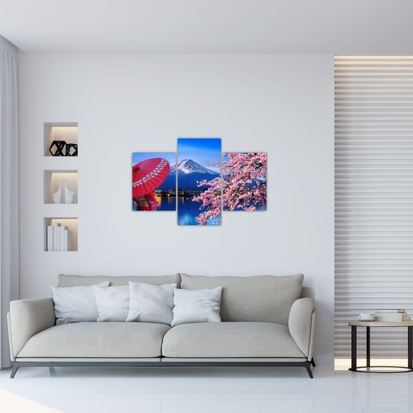 Slika - Pogled na vrh, Japan (90x60 cm)