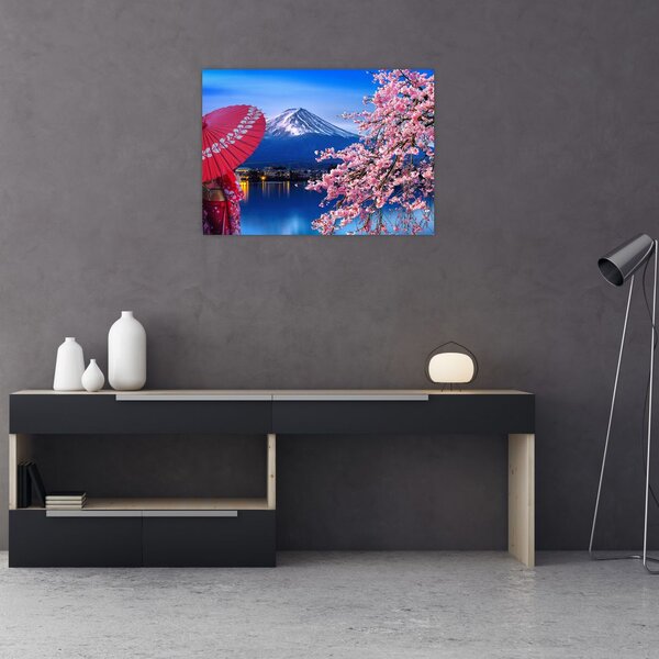 Slika - Pogled na vrh, Japan (70x50 cm)