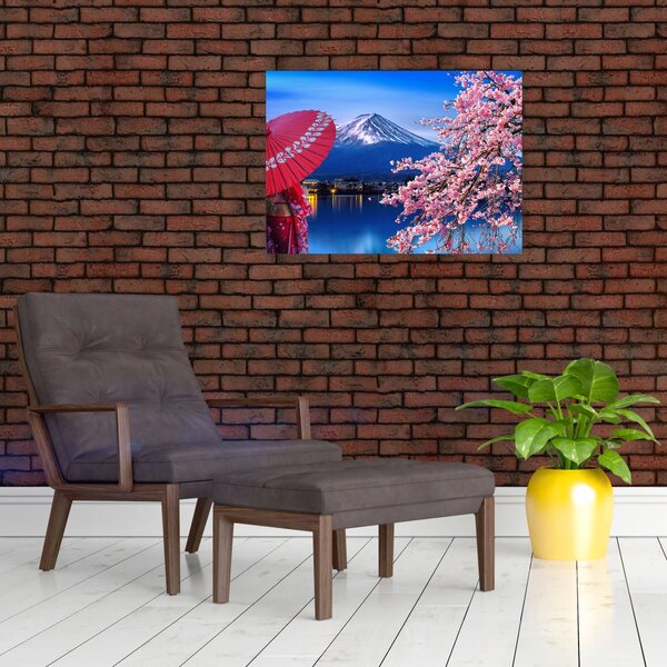 Slika - Pogled na vrh, Japan (70x50 cm)