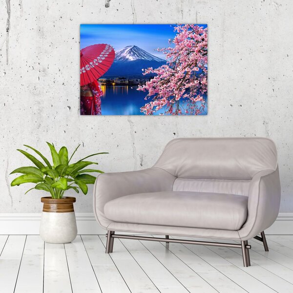 Slika - Pogled na vrh, Japan (70x50 cm)