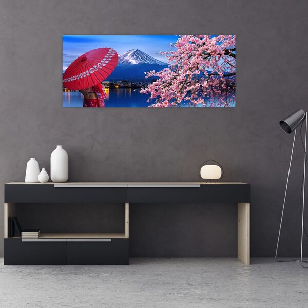 Slika - Pogled na vrh, Japan (120x50 cm)