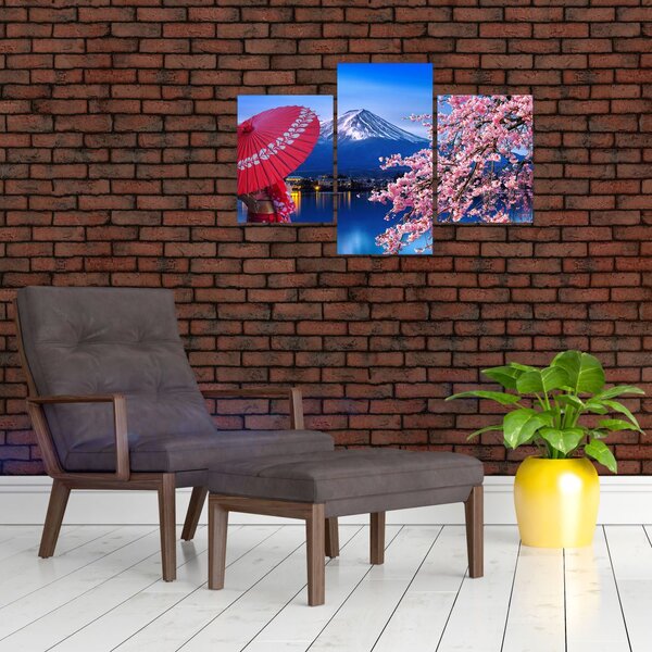 Slika - Pogled na vrh, Japan (90x60 cm)