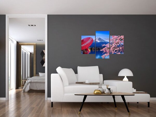 Slika - Pogled na vrh, Japan (90x60 cm)