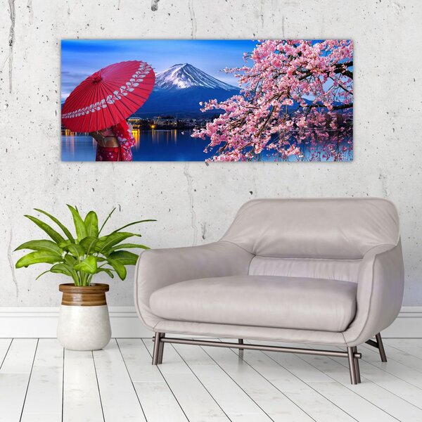 Slika - Pogled na vrh, Japan (120x50 cm)