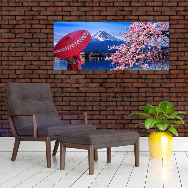 Slika - Pogled na vrh, Japan (120x50 cm)