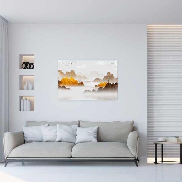 Slika - Planine u magli (90x60 cm)
