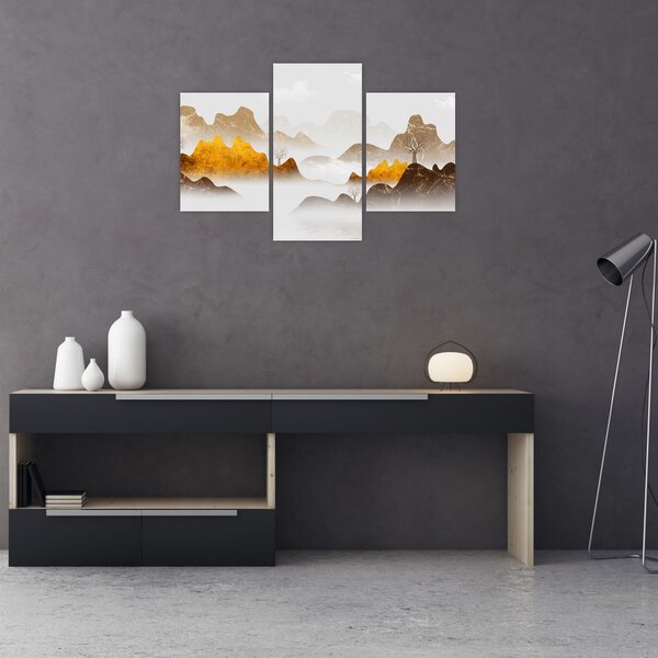 Slika - Planine u magli (90x60 cm)