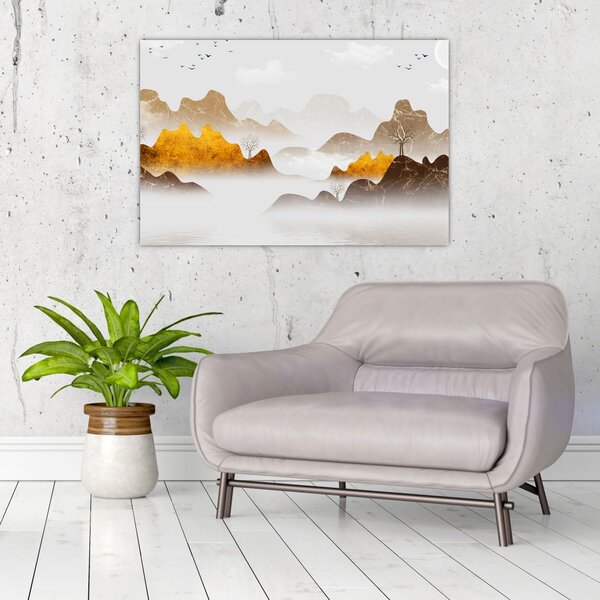 Slika - Planine u magli (90x60 cm)