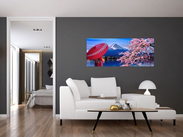 Slika - Pogled na vrh, Japan (120x50 cm)