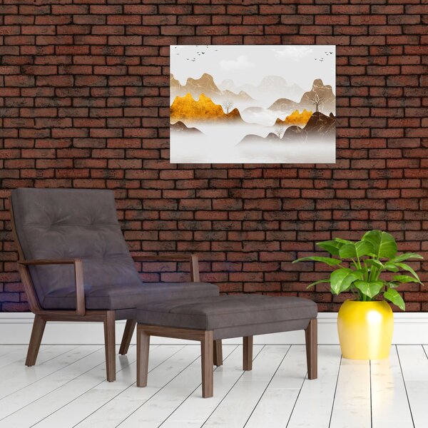 Slika - Planine u magli (70x50 cm)