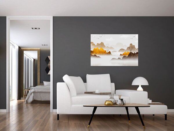 Slika - Planine u magli (90x60 cm)