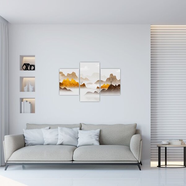 Slika - Planine u magli (90x60 cm)