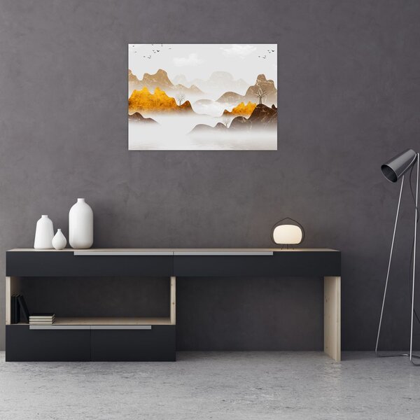 Slika - Planine u magli (70x50 cm)