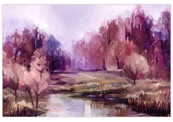 Slika - Jesenski pejzaž (90x60 cm)