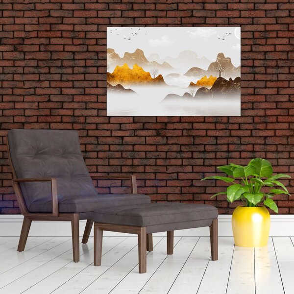 Slika - Planine u magli (90x60 cm)