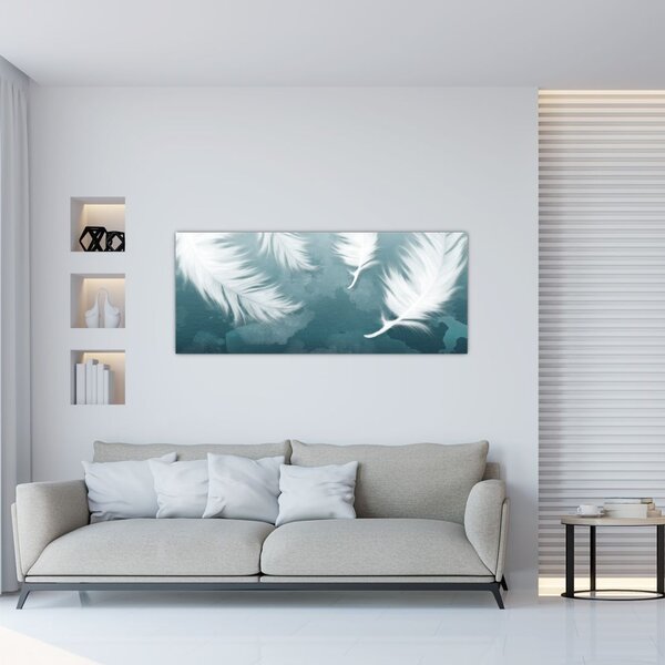 Slika - Bijelo perje (120x50 cm)