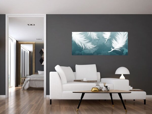 Slika - Bijelo perje (120x50 cm)