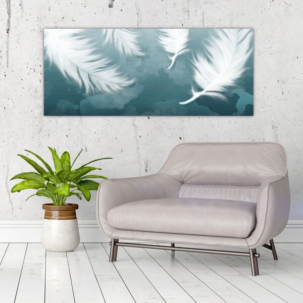 Slika - Bijelo perje (120x50 cm)