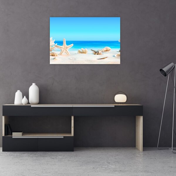 Slika - Mrtva priroda s školjkama (90x60 cm)