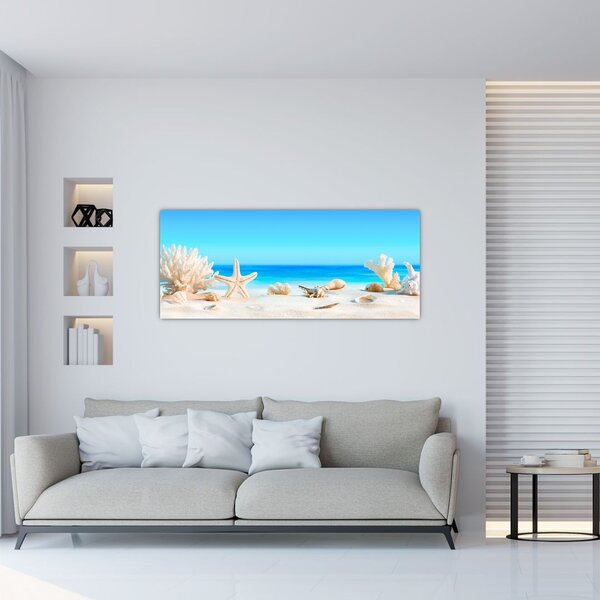 Slika - Mrtva priroda s školjkama (120x50 cm)