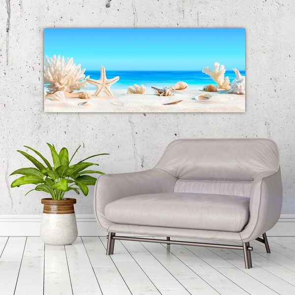 Slika - Mrtva priroda s školjkama (120x50 cm)