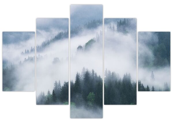 Slika - Drveće u magli (150x105 cm)