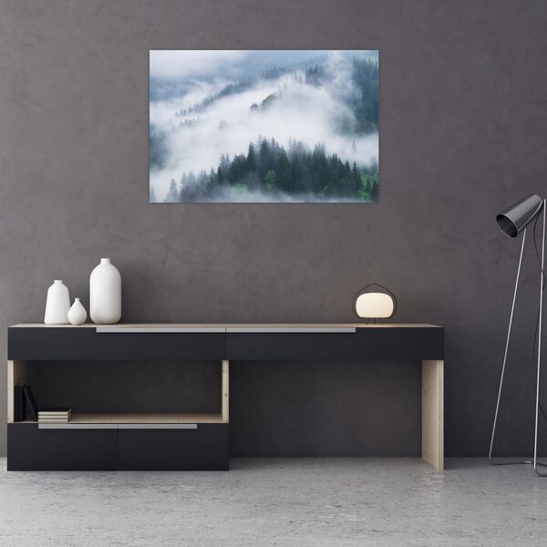 Slika - Drveće u magli (90x60 cm)