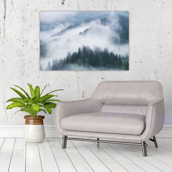 Slika - Drveće u magli (90x60 cm)