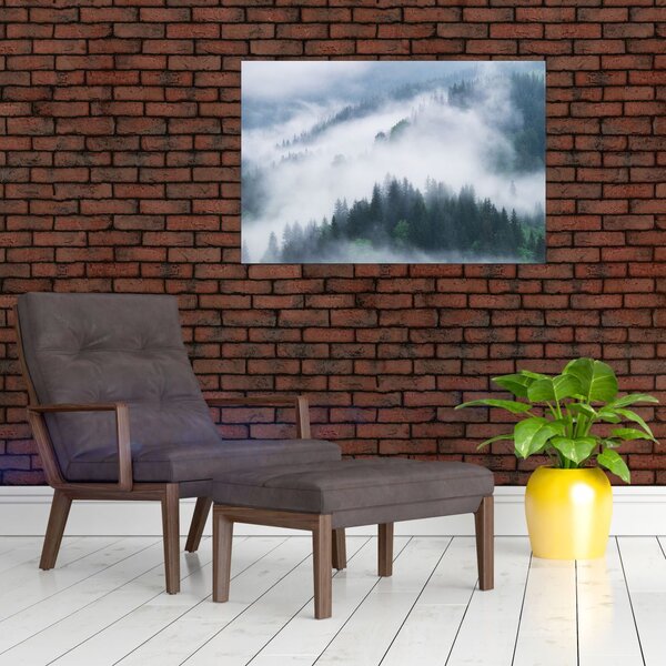 Slika - Drveće u magli (90x60 cm)