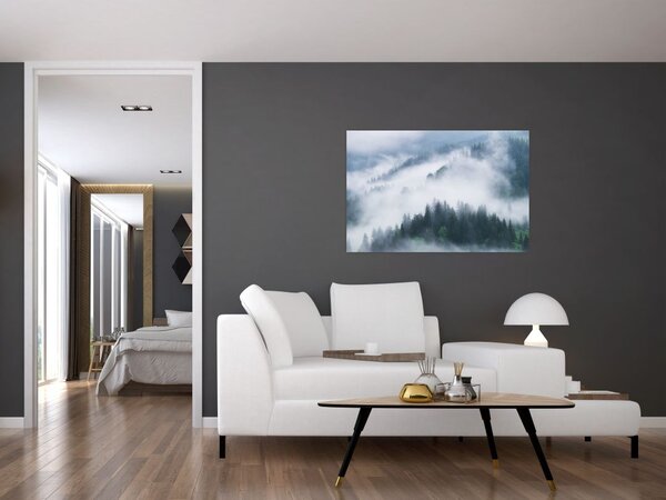 Slika - Drveće u magli (90x60 cm)