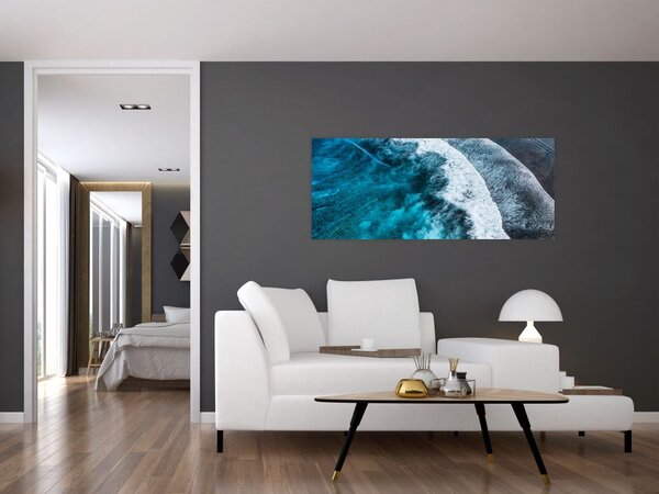 Slika - Valovi na moru (120x50 cm)