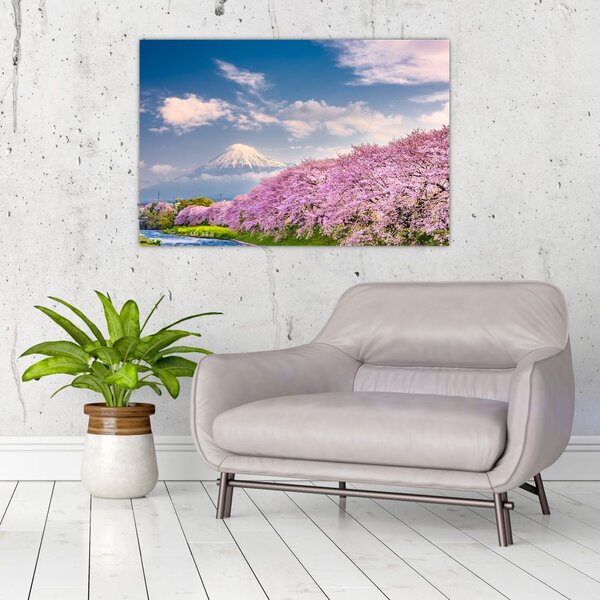 Slika - Japanski proljetni krajolik (90x60 cm)