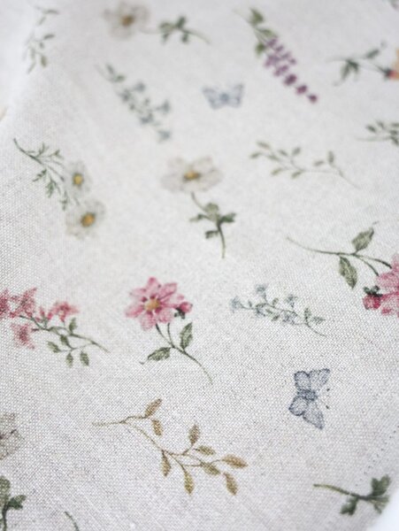 Rimska zavjesa šir. 110 cm Heavy Linen Wild Flowers