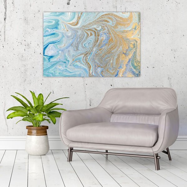 Slika - Plavi mramor (90x60 cm)